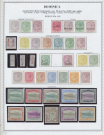 Dominica: 1874 - 1954 (approx.), Mint Collection, Very Fresh, Different To Duplicate Virtuelly Complete Collection! - Dominica (1978-...)
