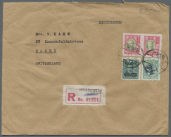 China: 1902/49, Covers/used Ppc Mostly To Foreign (16). Plus Two Manchuko Covers To Swiss Or Germany. - 1912-1949 Republik