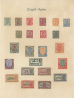 British Commonwealth: 1880/1950 (ca.), Nice, Mostly Unused Collection Of Many Different Areas On More Than 50 Full Fille - Sonstige & Ohne Zuordnung