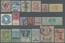 Britische Kolonien: 1860/1950 Ca., REVENUES, Comprehensive Collection With Hundreds Of Revenue Stamps On Album Pages, St - Other & Unclassified