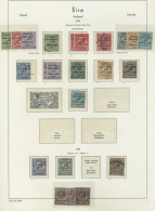 Irland: 1922/1980, Mint And Used Collection In Two Binders, From A Quite Interesting Selection Of Overprints (apprx. 65 - Used Stamps