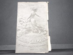 FRANCE - Bulletin Mensuel De La Maison Champion En 1935 - L 7987 - Auktionskataloge