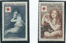 Timbre France Neuf ** N° 1006-1007 - Red Cross