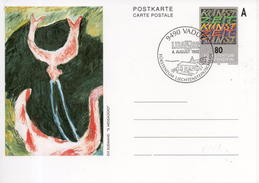 Liechtenstein. Entier Postal. Carte Postale.art.  80 Rappen. Cachet LIBA 92 - Entiers Postaux