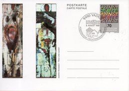 Liechtenstein. Entier Postal. Carte Postale.art.  70 Rappen. Cachet LIBA 92 - Entiers Postaux