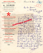 33 - BORDEAUX- LETTRE MANUSCRITE SIGNEE A. DOMER- FABRIQUE LIEGES- LIEGE POUR LA MARINE- BOUCHONS- 1910 - Old Professions