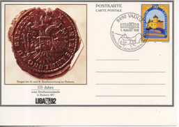 Liechtenstein. Entier Postal. Carte Postale. Sceau 1817. 70 Rappen. Liba 92. Cachet 1 Aout 1992 - Entiers Postaux