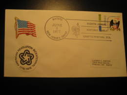 HISTORIC EARLY CRAFTS FESTIVAL Textile Fashion BATSTO 1977 Cancel Cover USA - Textile