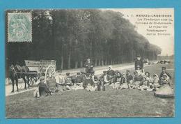 CPA Repas Des Vendangeurs - Vendanges Sous La Terrasse De St-Germain - MESNIL-CARRIERES 78 - Other & Unclassified