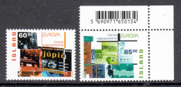 Iceland MNH 2003 Scott #993-#994 Set Of 2 Poster Art - EUROPA - Unused Stamps