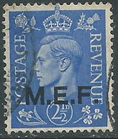 1943-47 OCCUPAZIONI INGLESE MEF USATO 2 1/2 P - Z1 - Britische Bes. MeF