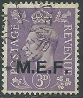 1943-47 OCCUPAZIONI INGLESE MEF USATO 3 P - Z1 - Britische Bes. MeF