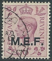 1943-47 OCCUPAZIONI INGLESE MEF USATO 6 P - Z1 - Britische Bes. MeF