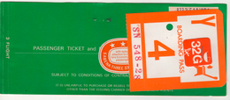 SABENA AIRLINES PASSENGER TICKET 1977 - Billetes