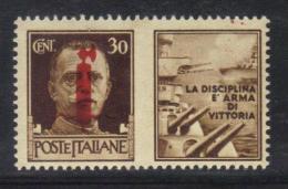 Z995 - RSI , Propaganda Di Guerra " La Disciplina è Arma Di Vittoria" : Il 30 Cent Bruno ** MNH - Kriegspropaganda