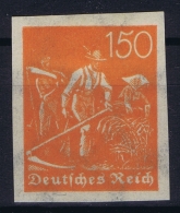 Deutsche Reich: Mi Nr 189 U  1921 Ungezähnt MH/* Falz/ Charniere  Signed/ Signé/signiert - Ungebraucht