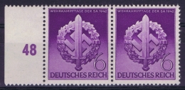 Deutsche Reich: Mi Nr 818 III + 818 Postfrisch/neuf Sans Charniere /MNH/**  1942 (S In Schwert) - Neufs