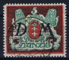 Deutsche Reich: Danzig Mi Nr DM 21 Gestempelt/used/obl. Signed/ Signé/signiert - Dienstmarken