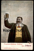 ALTE POSTKARTE GRÜSSE AUS ICKERN CASTROP-RAUXEL RECKLINGHAUSEN 20.03.1923 Bier Beer Mug Bierkrug Ansichtskarte Postcard - Castrop-Rauxel