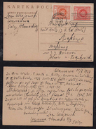 Poland Polen 1924 Postcard WARSZAWA To STRASSBURG France - Briefe U. Dokumente