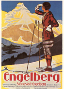 REPRODUCTION Plaka Für Stansstad Engelberg Bahn, 1925 - Engelberg