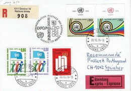 UN Genf - Einschreiben / Registered Letter (O528) - Covers & Documents