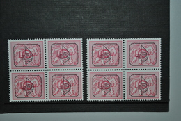 Belgique Timbres Préoblitérés Blocs De 4 MNH - Typo Precancels 1951-80 (Figure On Lion)