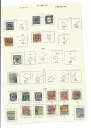 13 Alte Marken Jahr 1857, 1870, 1875/96, 1882 - Gestempelt Mit Falz - Siehe Scan - Used Stamps