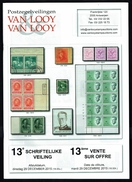 Maison VAN LOOY -  13 E Vente - Anvers - Décembre 2015. - Catalogues For Auction Houses