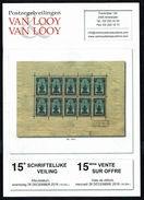 Maison VAN LOOY -  15 E Vente - Anvers - Décembre 2016. - Catalogues For Auction Houses