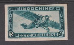 INDOCHINE  IMPERF / NON DENT  AIRPLANE 20 $  No Gum  Réf  6 S - Neufs