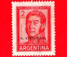 ARGENTINA - Usato - 1961 - Generale José Francisco De San Martín (1778-1850) - 2 - S. Oficial - Dienstzegels