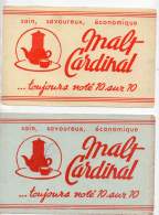 Lot De 2 Buvards Malt Cardinal - M