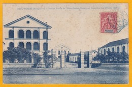 1908 - CP De Diego Suarez, Madagascar Vers Pregut-Pluviers, Via Périgueux , Dordogne -  T. Seul 10c  Groupe - Storia Postale