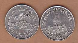 AC - LIDYA HOTEL GAME - AMUSEMENT TOKEN - JETON FROM TURKEY - Souvenirmunten (elongated Coins)