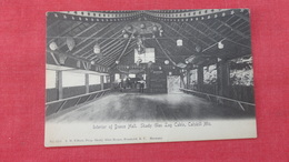 Interior Of Dance Hall Shady Glen Log Cabin - New York > Catskills     .  -ref  2591 - Catskills
