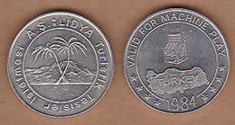 AC - LIDYA HOTEL GAME - AMUSEMENT TOKEN - JETON #2 FROM TURKEY - Souvenir-Medaille (elongated Coins)