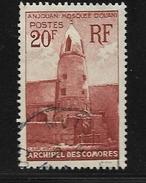 COMORES 1950/52 MOSQUEE  YVERT  N°11 OBLITERE - Gebruikt