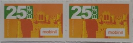 Block Of 2  (Mobinil Small Size Phone Cards) (Egypt) (Egypte) (Egitto) (Ägypten) (Egipto) (Egypten) - Aegypten