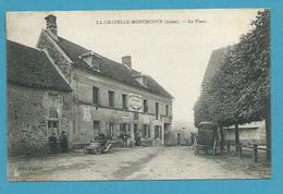 CPA Epicerie-Mercerie-Vins Et Liqueurs PIERRON-MOREAU à LA CHAPELLE-MONTHODON 02 - Andere & Zonder Classificatie