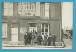 CPA PHOTO Café AUBRY Epicerie Mercerie Poterie à CHAMPIGNY 94 - Champigny Sur Marne