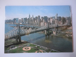 New York - Veduta Aerea - Queensboro Bridge - Ponte - Roosevelt Island E Manhattan Skyline - Bollo Jacqueline Cochran - Puentes Y Túneles