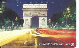 PARIS Arc De Triomphe Monument Télécarte Japon Phonecard  (S 37) - Paysages