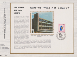 Feuillet Tirage Limité FRISCH 62 1639 Centre William Lennox Ligue Nationale Belge Contre L'epilepsie - 1971-1980