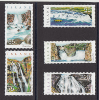 Iceland MNH 2006 Scott #1077-#1081 Set Of 5 Waterfalls - Neufs