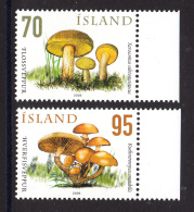 Iceland MNH 2006 Scott #1087-#1088 Set Of 2 Mushrooms - Unused Stamps