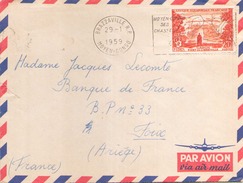 AEF Enveloppe Du 29 Janvier 1959 De Brazzaville Pour Foix - Covers & Documents