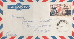 AEF Enveloppe Du 12 Janvier 195? De Bangui Pour Paris - Covers & Documents