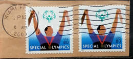 SPECIAL OLYMPICS-80 C-VARIETY-ERROR-POSTMARK MIAMI-USA-2003 - Zomer 2000: Sydney - Paralympics