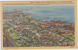 Etats-unis  Newport  Aerial View Ofnewport  Va On Hampton Roads - Newport